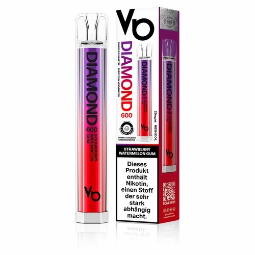 Vapes Bars - Diamond 600 - Strawberry Watermelon Gum