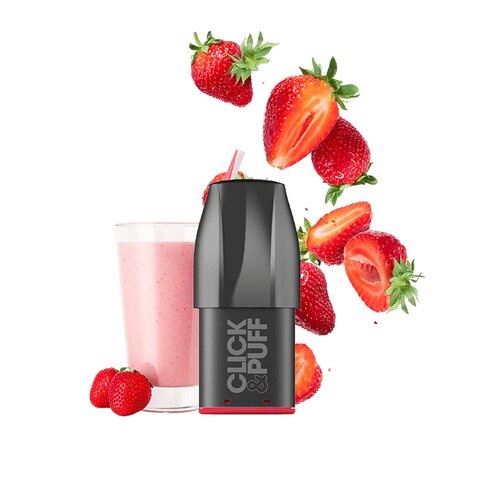 X-Bar Click & Puff Pod - Strawberry Milkshake - 1Pcs