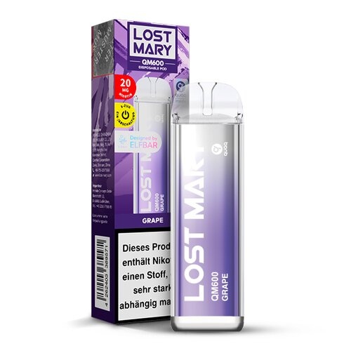 Lost Mary QM600 Grape kaufen – ELF Bar Einweg Vape