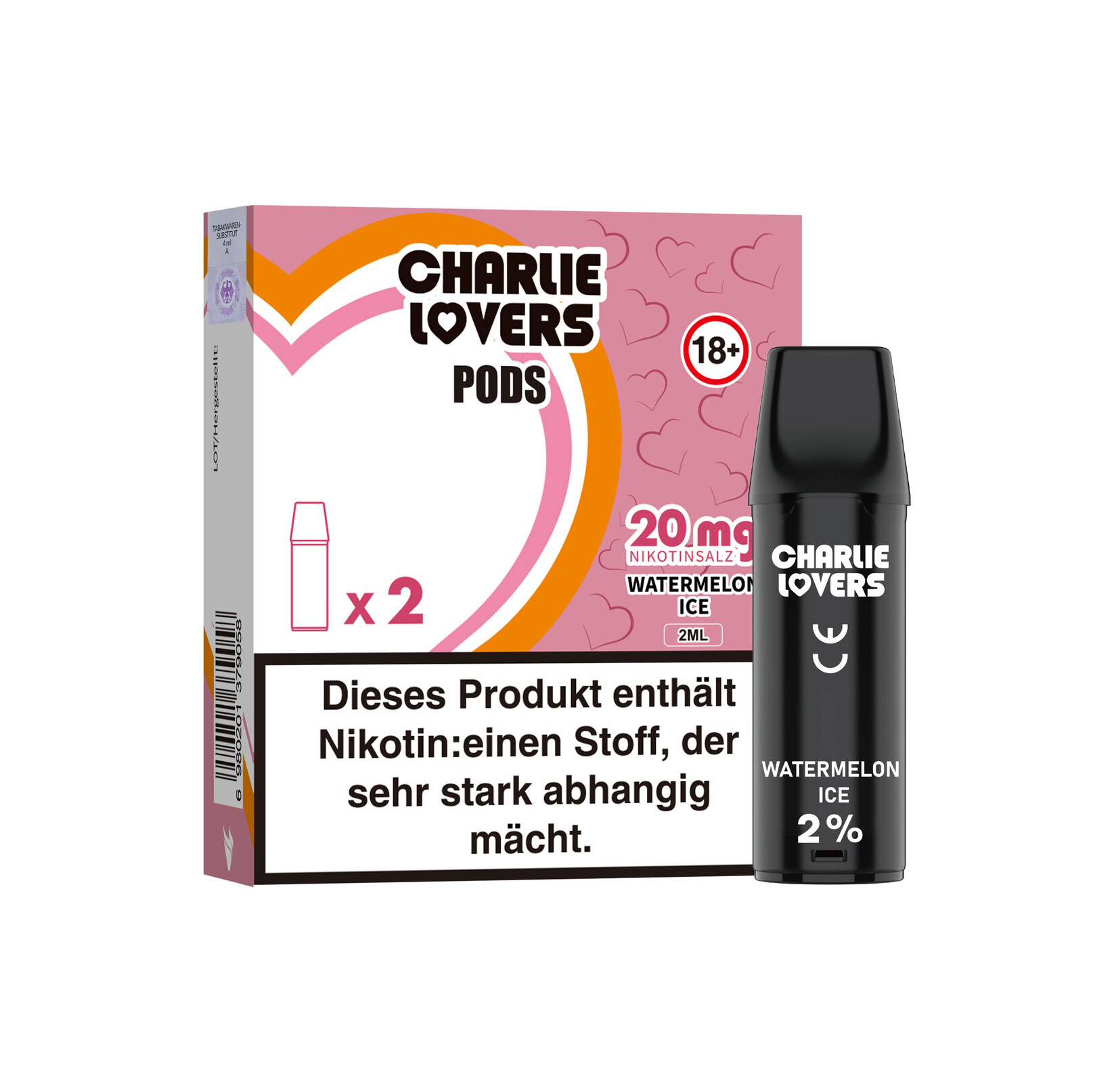 Charlie Lovers Charlie Lovers MESH Pods - WATERMELON ICE - 2St - (Elfa Kompatibel)