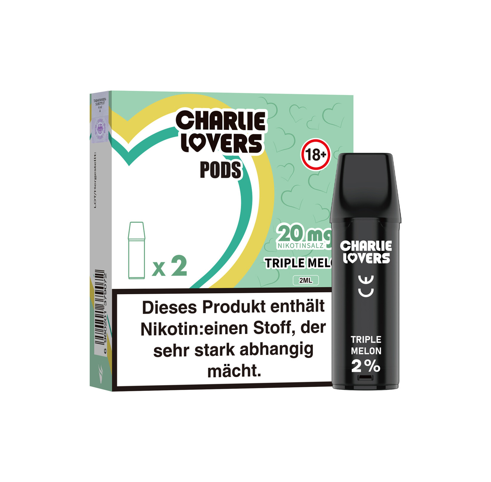Charlie Lovers Charlie Lovers MESH Pods - TRIPLE MELON - 2St - (Elfa Kompatibel)