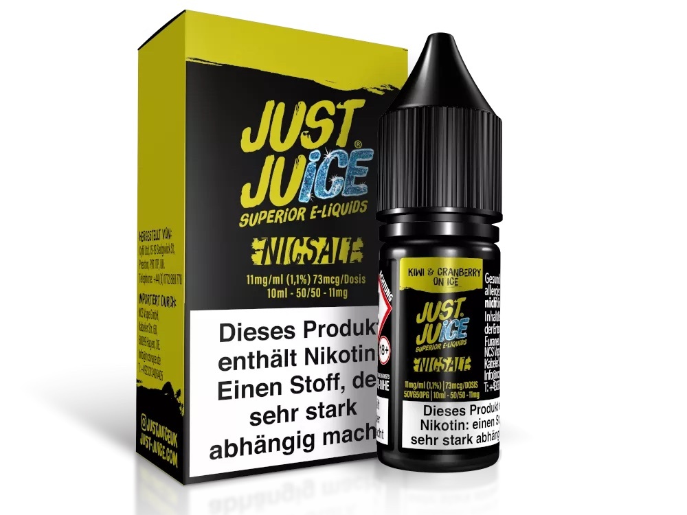 Just Juice - Kiwi & Cranberry on Ice - Nikotinsalz Liquid