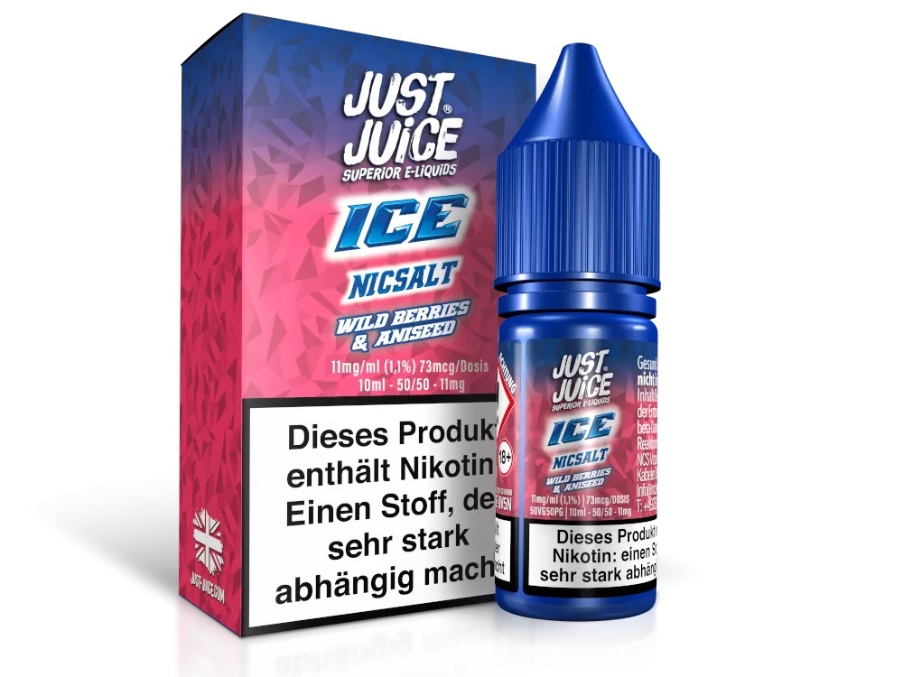 Just Juice - Wild Berries & Aniseed Ice - Nikotinsalz Liquid