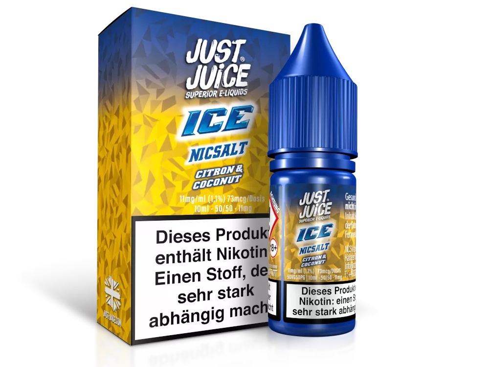 Just Juice - Citron & Coconut Ice - Nikotinsalz Liquid