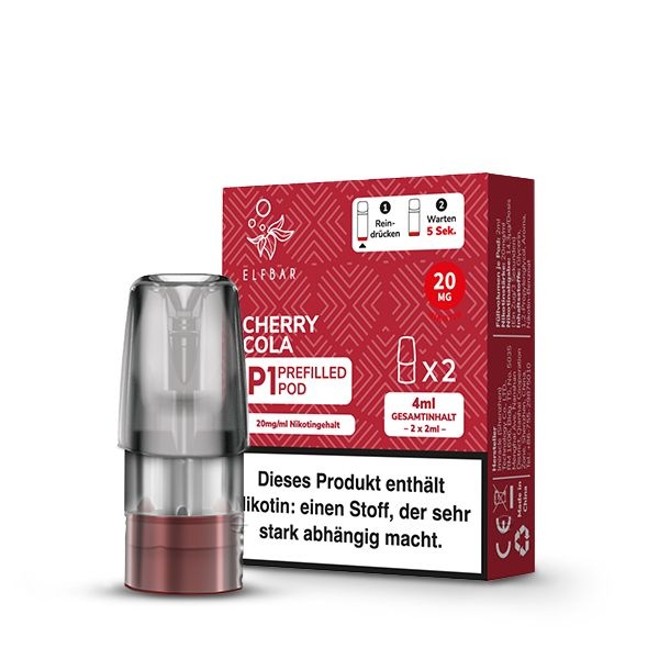 Elfbar Elf Bar Mate500 P1 Pods - Cherry Cola - 2St