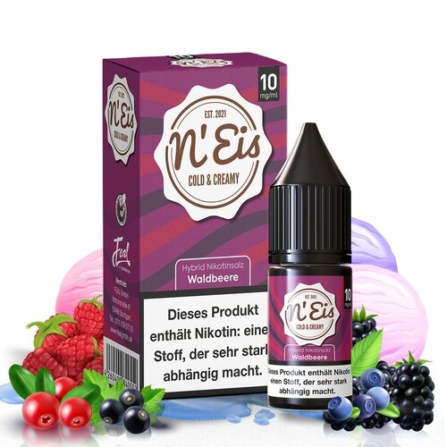 n'Eis - Waldbeere - Hybrid Nic - 10ml