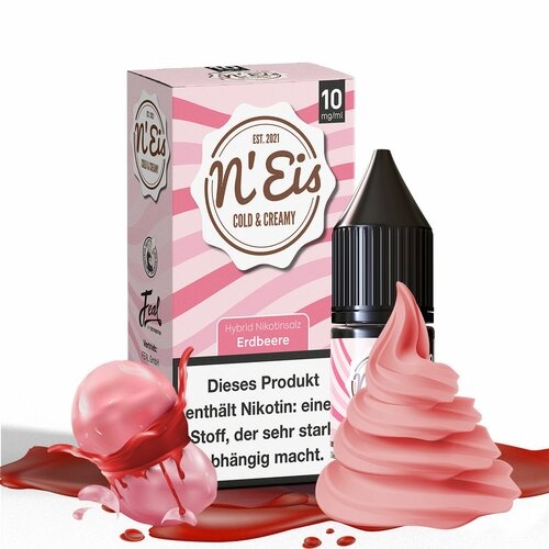 n'Eis - Erdbeere - Hybrid Nic - 10ml