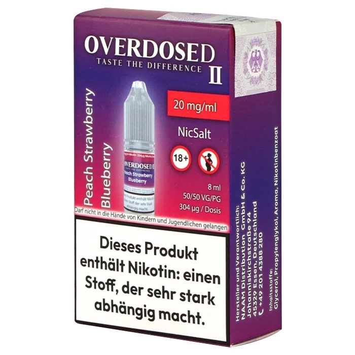 Overdosed II - Peach Strawberry Blueberry