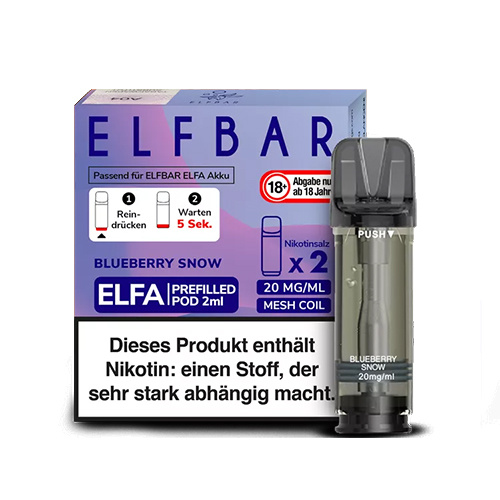 Elfa Prefilled Pods - BLUEBERRY BG (Bubblegum) - 2St