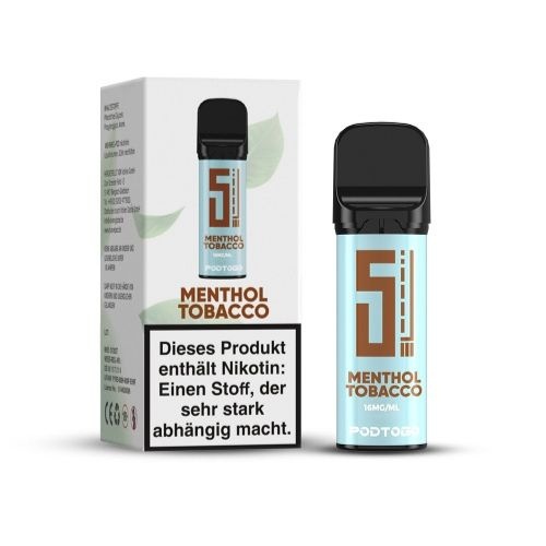 5EL - Pod2Go Pod Tabak Menthol - 1St