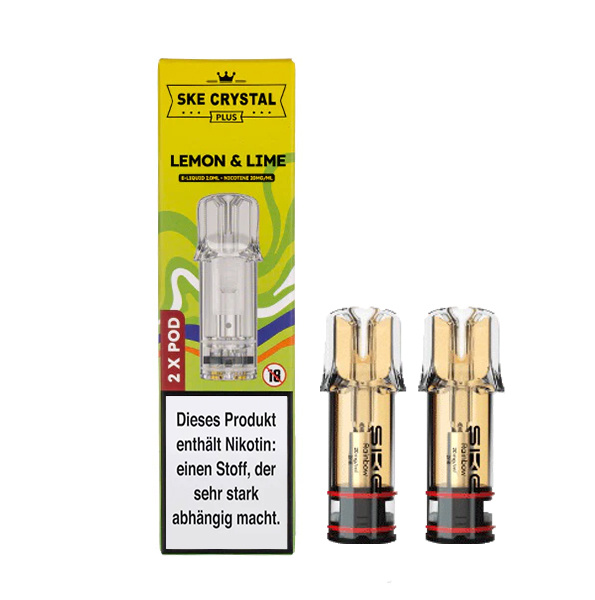 SKE Crystal Plus Prefilled Pods - Lemon & Lime