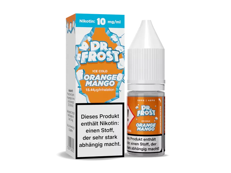Dr Frost Orange Mango Ice Nikotinsalz kaufen – fruchtig, süß und eiskalt