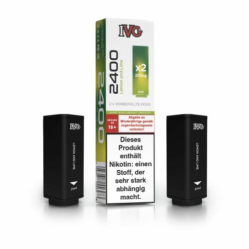 IVG 2400  Pods - Lemon and Lime - 2 pcs