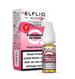 Elfbar ELFBAR ELFLIQ Strawberry Ice Cream Nikotinsalz Liquid 10 ml