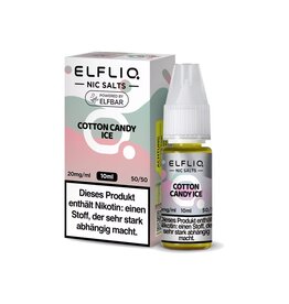 Elfbar ELFBAR ELFLIQ Cotton Candy ice Nikotinsalz Liquid 10 ml