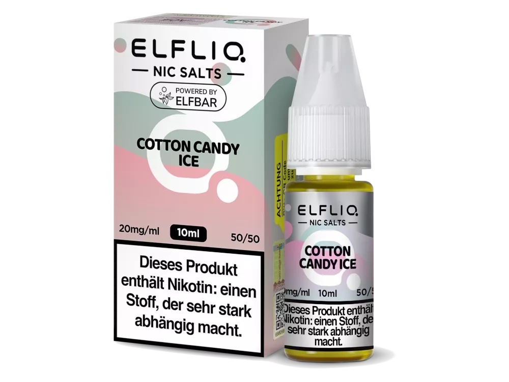 ELFBAR ELFLIQ Cotton Candy ice Nikotinsalz Liquid 10 ml