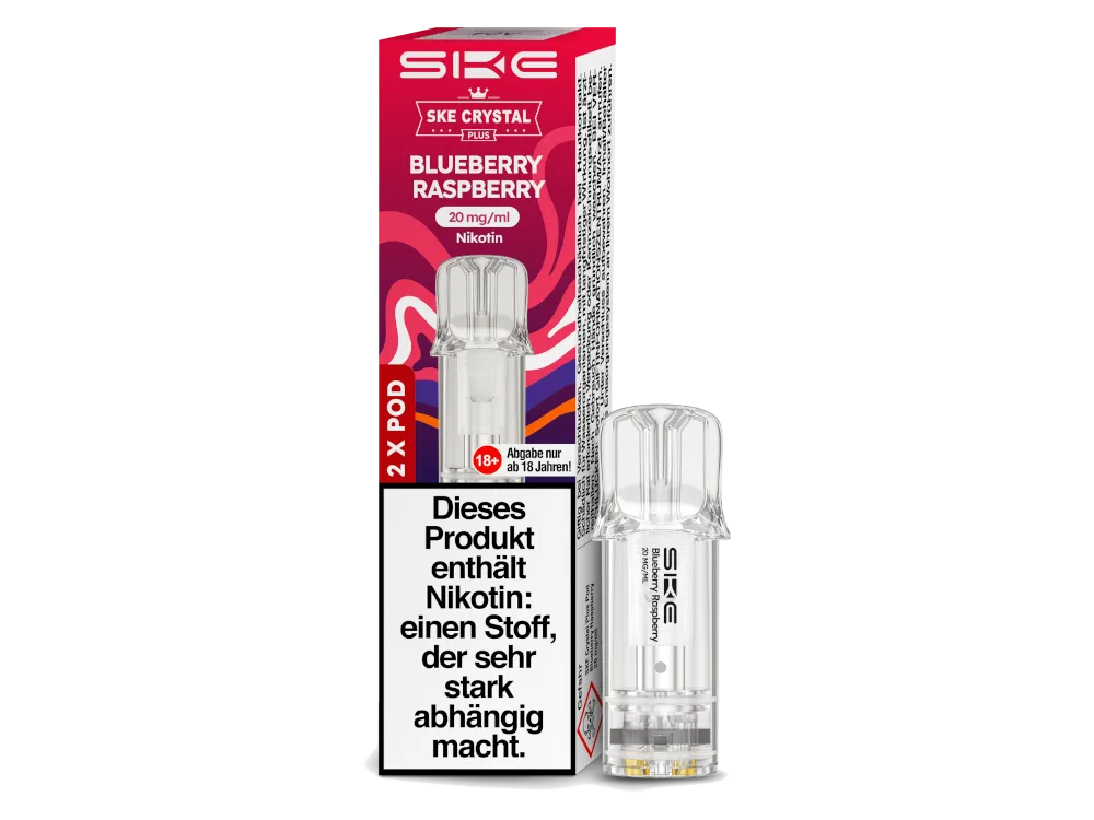SKE Crystal Plus Prefilled Pods - Blueberry Raspberry
