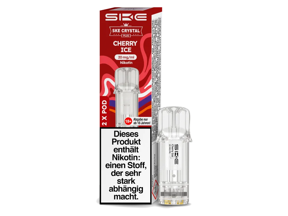SKE Crystal Plus Prefilled Pods - Cherry Ice