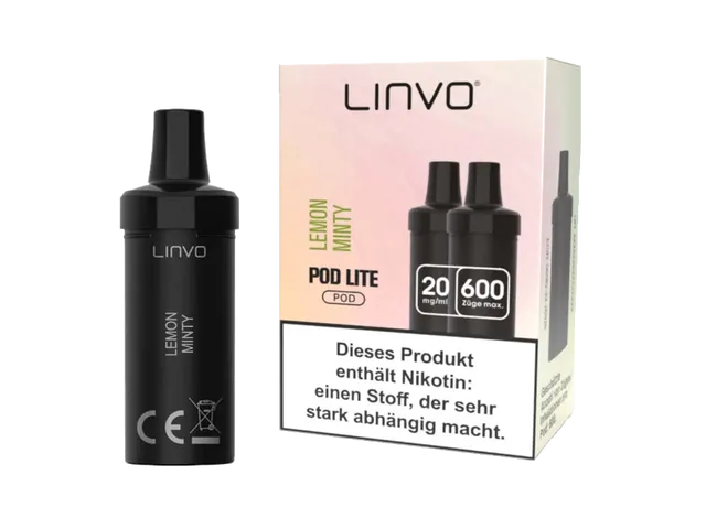 Linvo Pod Lite Prefilled Pods - Lemon Mint- 2Pcs