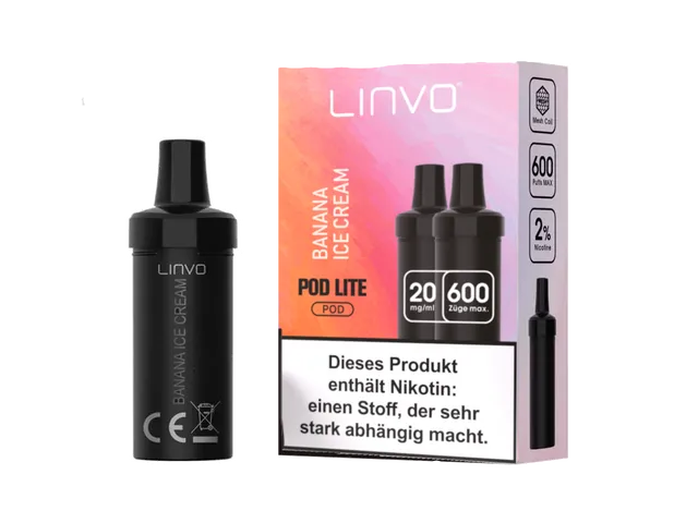 Linvo Pod Lite Prefilled Pods - Banana Ice Cream