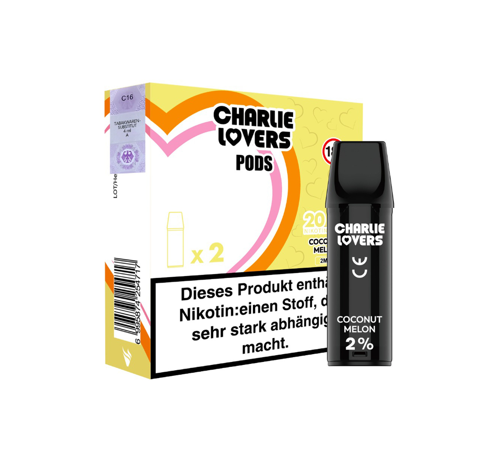 Charlie Lovers MESH Pods - COCONUT MELON - 2St - (Elfa Kompatibel)