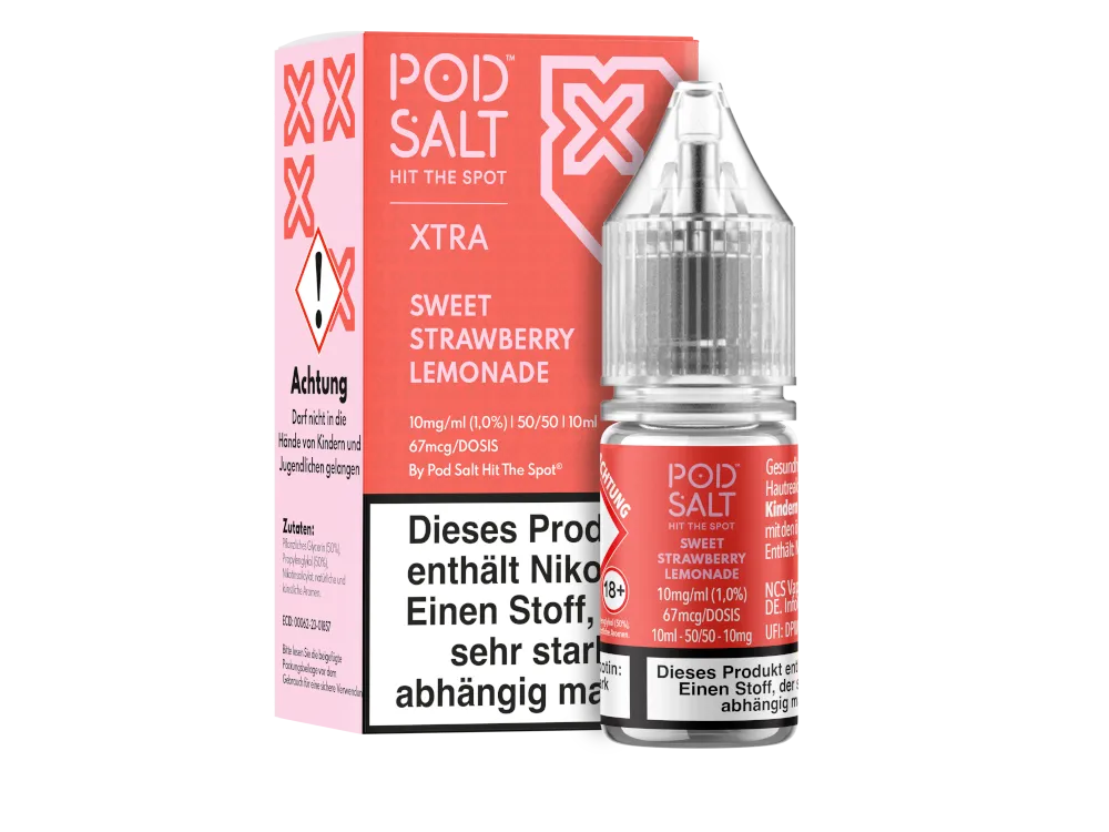 Pod Salt X - Sweet Strawberry Lemonade - Nikotinsalz Liquid