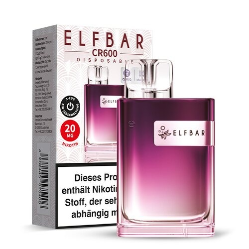 Elfbar CR600 Einweg E-Zigarette - Strawberry Raspberry Cherry