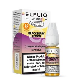 Elfbar ELFBAR ELFLIQ Blackberry Lemon Nikotinsalz Liquid 10 ml