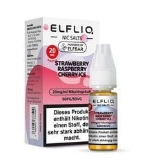 Elfbar ELFBAR ELFLIQ Strawberry Raspberry Cherry Ice Nikotinsalz Liquid 10 ml