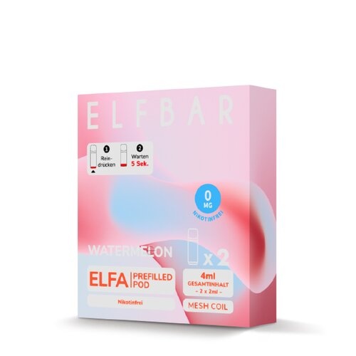 Elfbar Elfa Prefilled Pods - WATERMELON - Nikotinfrei - 2St