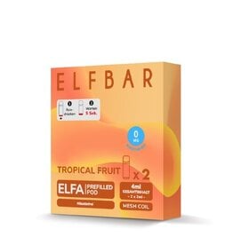 Elfbar Elfa Prefilled Pods - TROPICAL FRUIT - Nikotinfrei - 2St