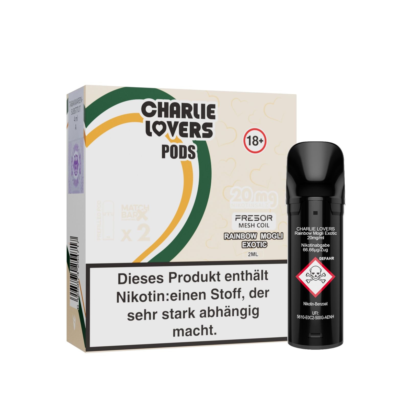 Charlie Lovers MESH Pods - RAINBOW MOGLI EXOTIC - 2St - (Elfa Kompatibel)