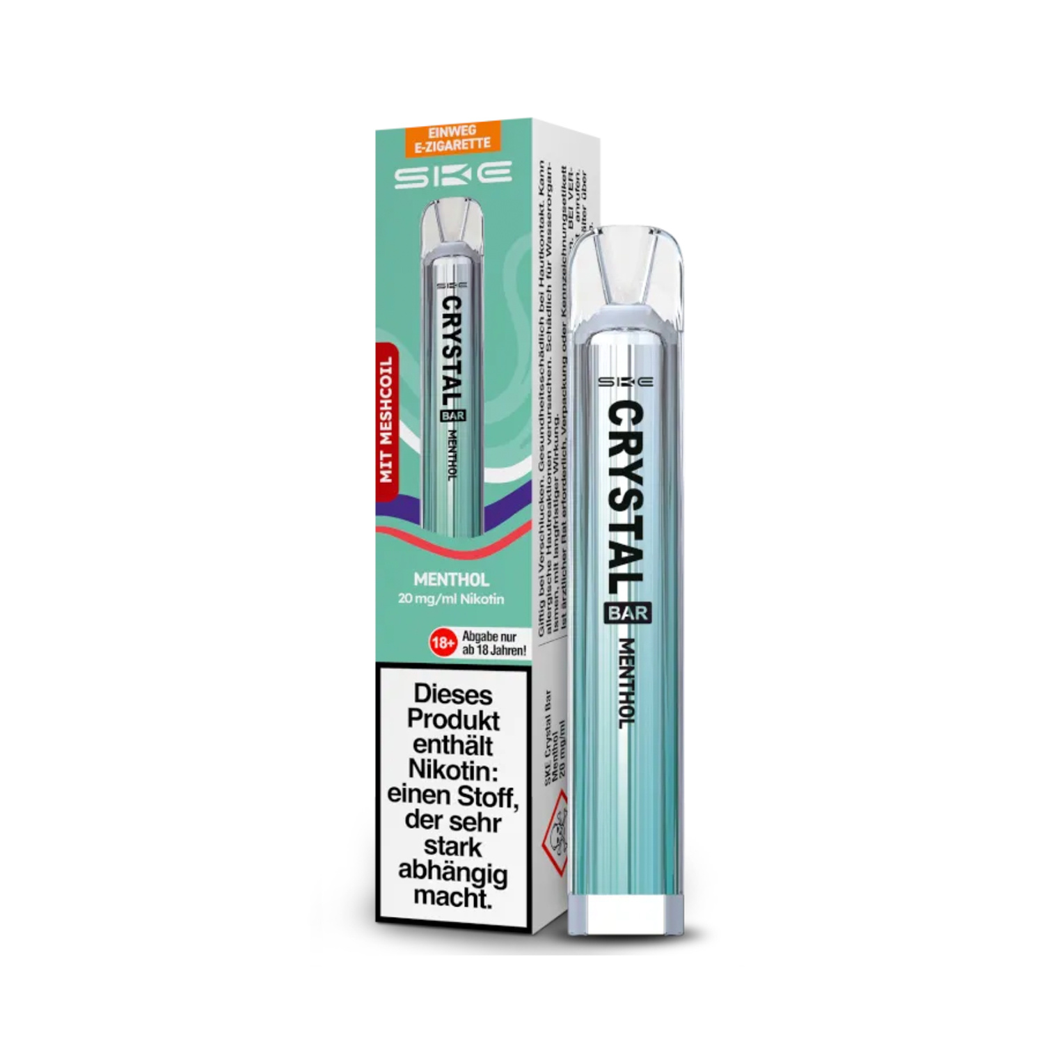 SKE Crystal Bar Einweg - Menthol