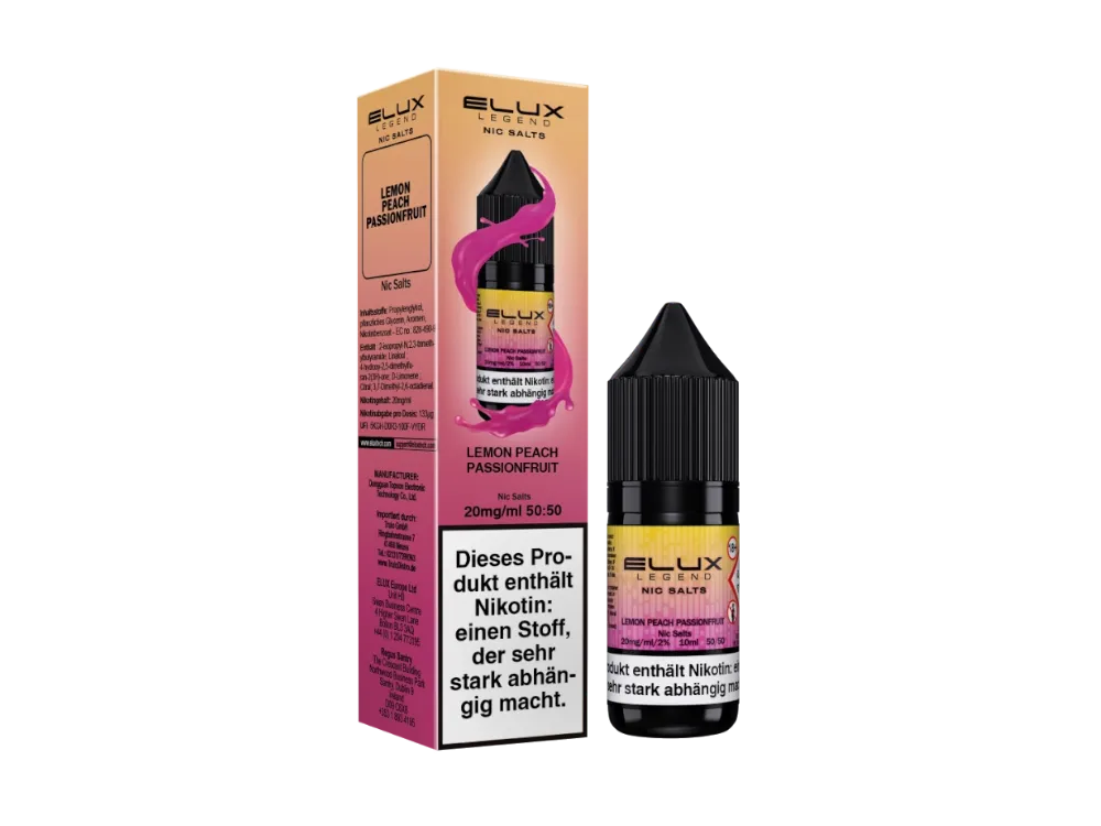 Elux - Lemon Peach Passion - Nikotinsalz Liquid