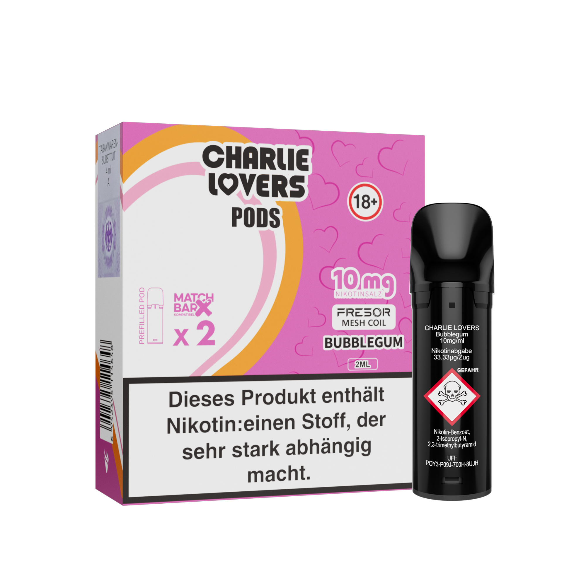 Charlie Lovers MESH Pods - BUBBLEGUM - 2St - (Elfa Kompatibel)