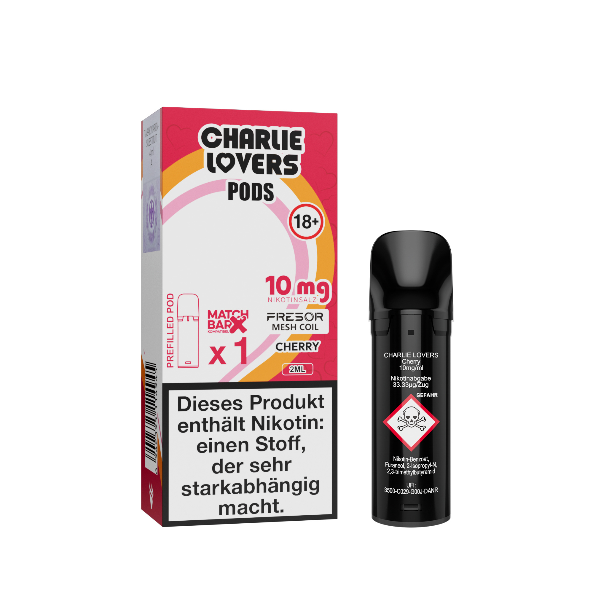 Charlie Lovers MESH Pods - CHERRY - 1St - (Elfa Kompatibel)