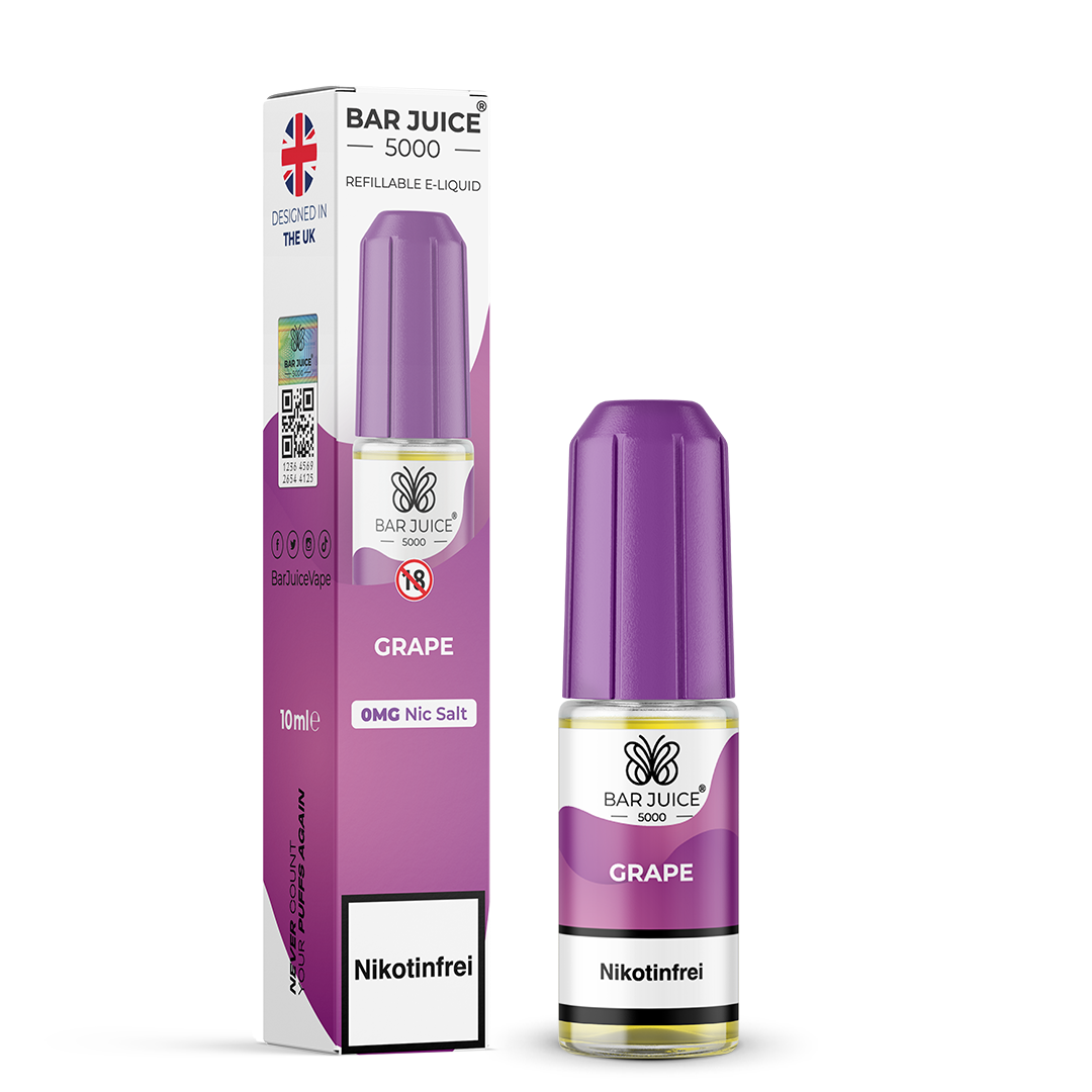 Bar Juice 5000 Nic Salt Grape - Nikotinfrei