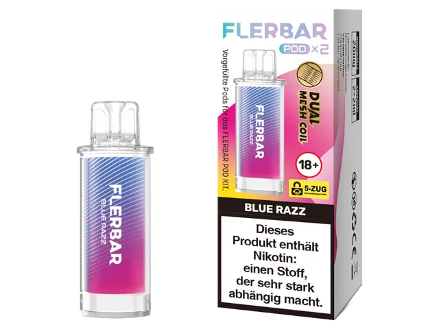 Flerbar POD - Blue Razz - 2Pcs