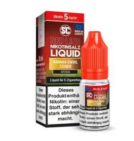 SC - Red Line - Banana Swirl Cookie - Nikotinsalz Liquid