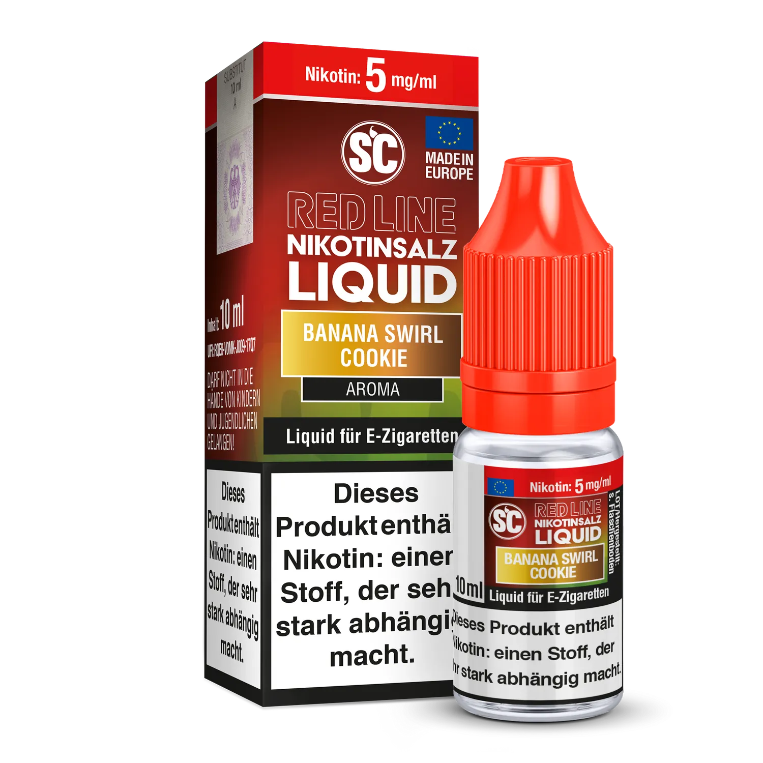 SC - Red Line - Banana Swirl Cookie - Nikotinsalz Liquid