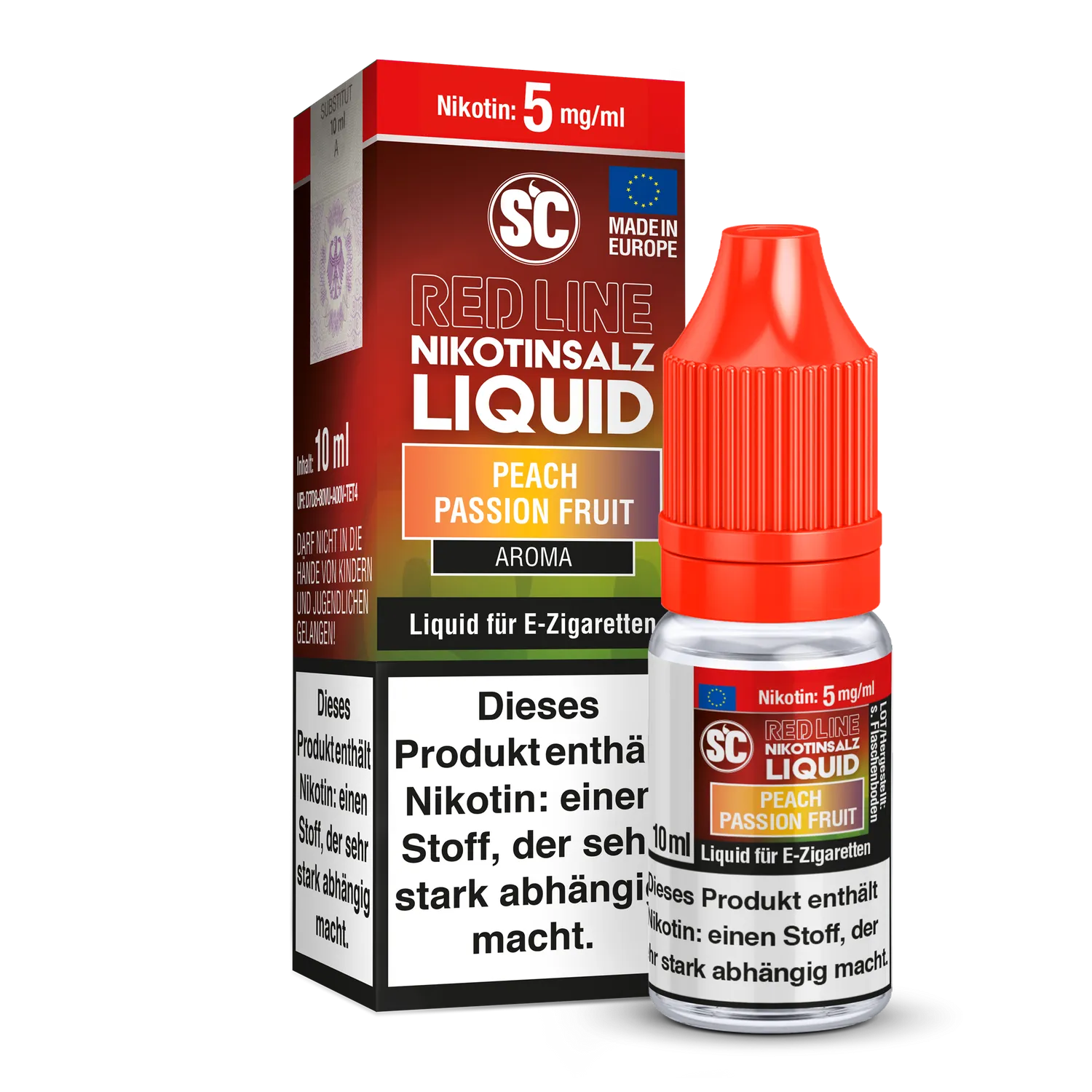 SC - Red Line - Peach Passion Fruit - Nikotinsalz Liquid