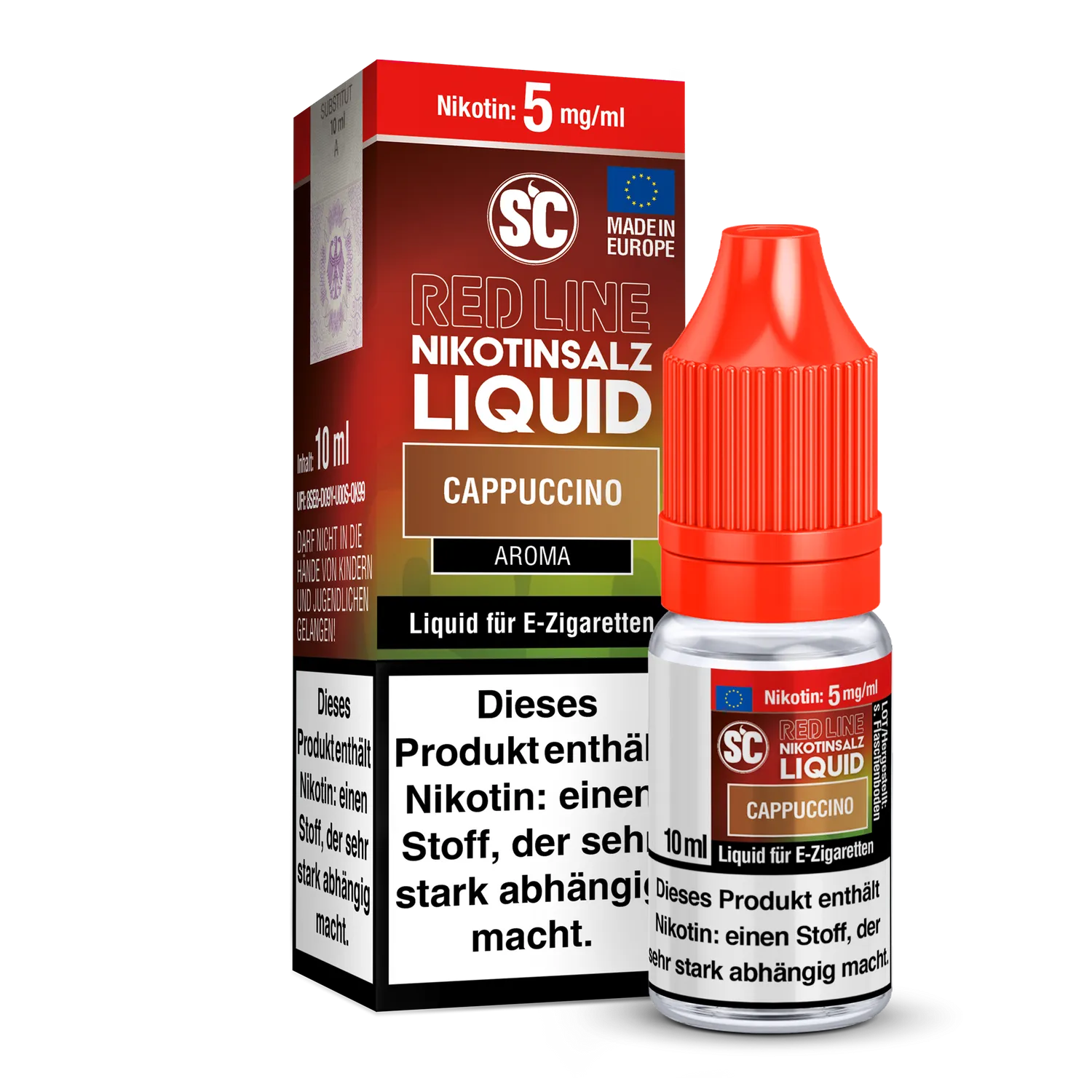 SC - Red Line - Cappuccino - Nikotinsalz Liquid