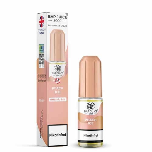 Bar Juice 5000 Nic Salt Peach Ice - Nikotinfrei