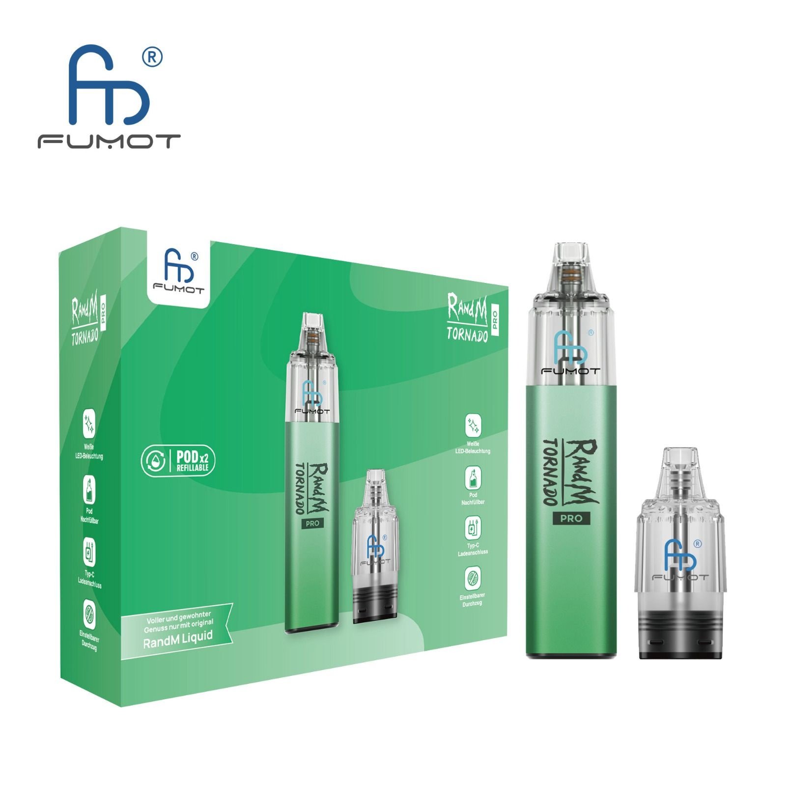 Randm Tornado 9000 Pro Pod kit - 8ml