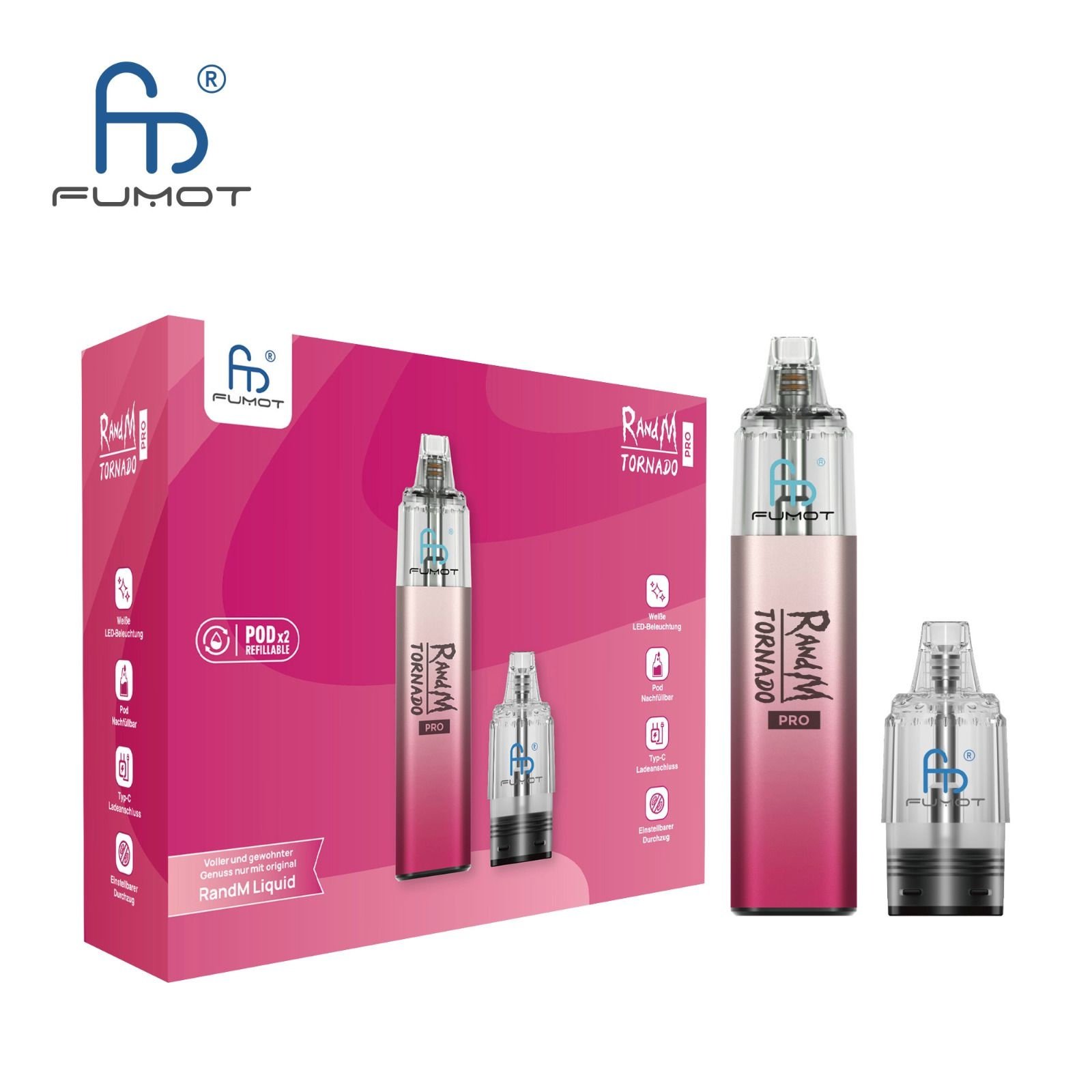 Randm Tornado 9000 Pro Pod kit - 8ml