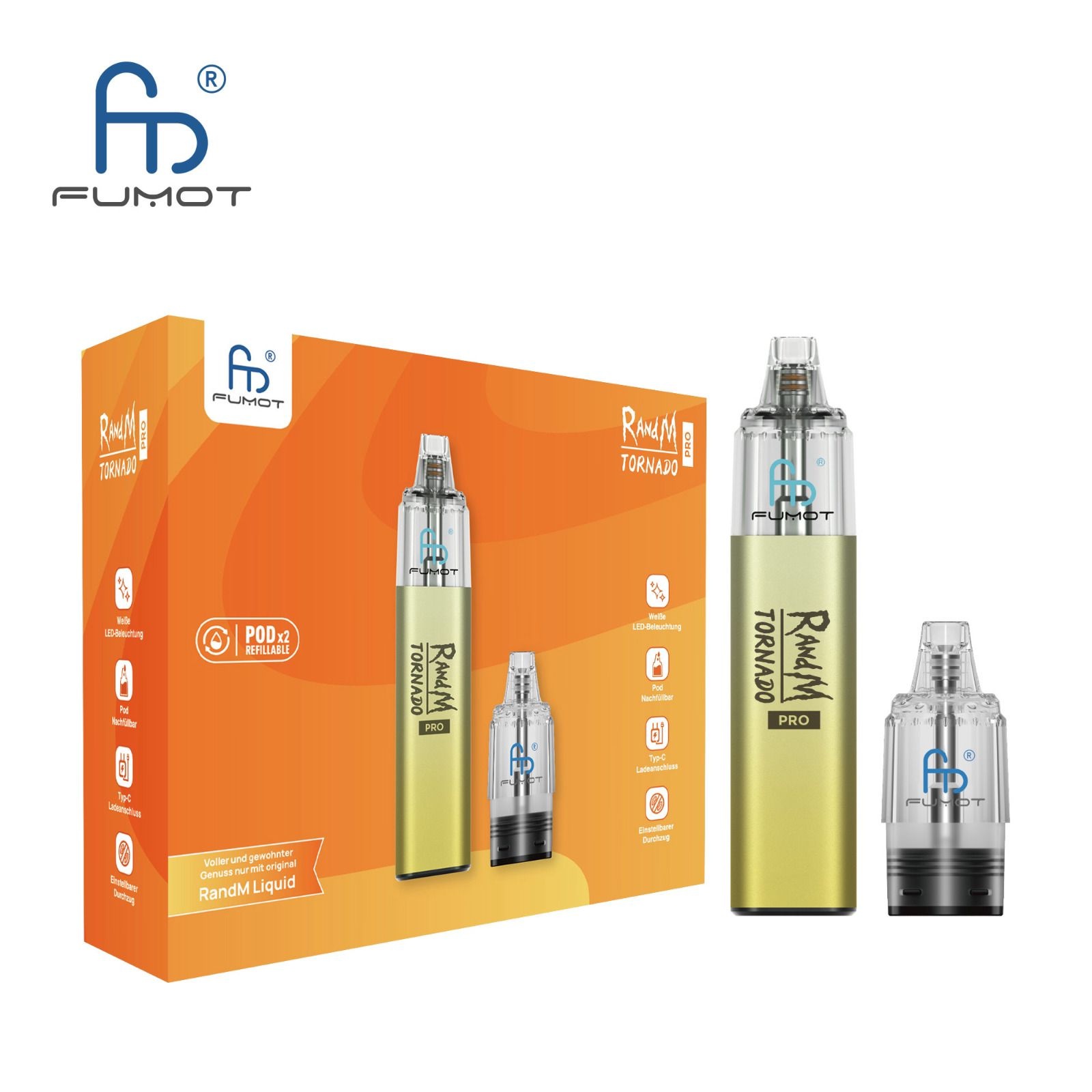 Randm Tornado 9000 Pro Pod kit - 8ml
