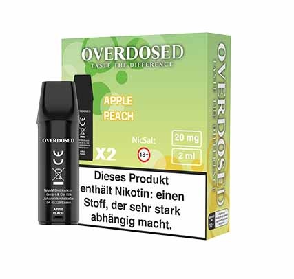 Overdosed - Prefilled Pods - Apple Peach - 2 Stück