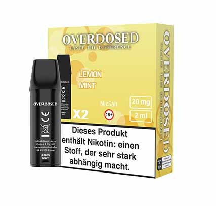 Overdosed - Prefilled Pods - Lemon Mint - 2 Stück