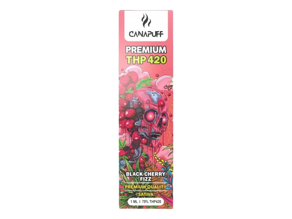 THP420 Vapes 79% 1ml - Black Fizz Cherry