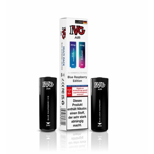 IVG AIR - Multi-Flavour Pods (2 pcs) - Blue Raspberry Edition